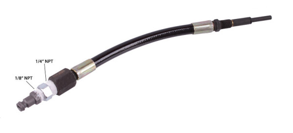 Stahlmaxx M10 x 1 Flexibler Glühkerzenadapter für Kompressionsprüfer für VW T5, Touareg 2,5 PD-Motoren, XXL-11195