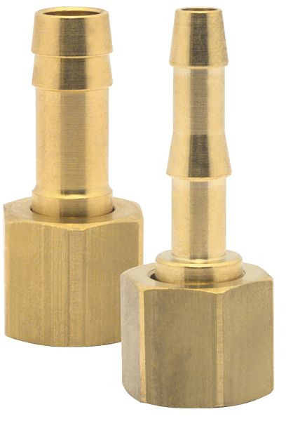 ELMAG Schlauchtülle mit Überwurfmutter, IG 1/4',6 mm, Messing, 46192