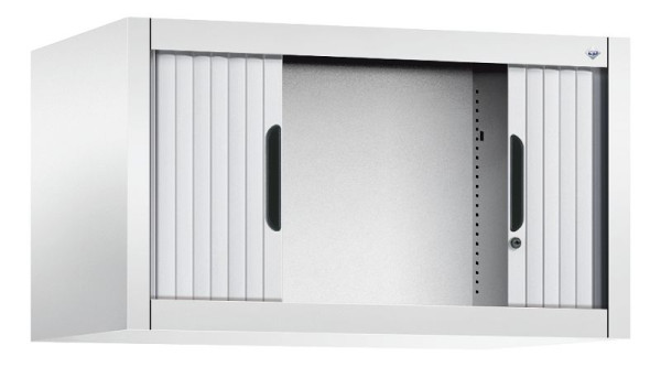 C+P Rollladenschrank Omnispace, H450xB800xT420mm, Farbe: Verkehrsweiß / Weißaluminium, Griffmulde, 3261-00 S10061