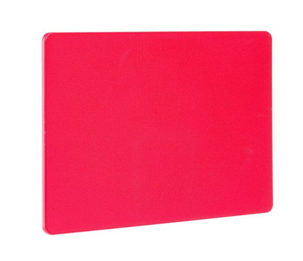 Hendi Schneidbrett, rot 450x300x10 mm LDPE, 827017