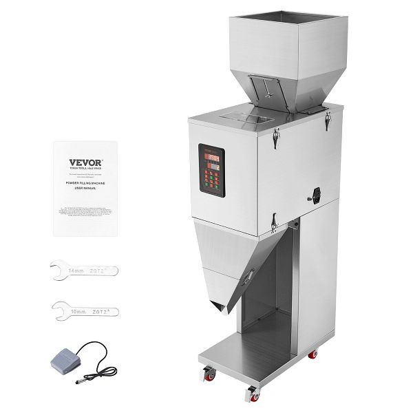 VEVOR Automatische Partikelverpackungswaage und Abfüllmaschine für 20–3000 g Teekörner, LDSKLFZJBZD263V7VV2