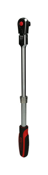 KS Tools 1/2" SlimPOWER Teleskop-Gelenk-Umschaltknarre, 72 Zahn, 914.1220