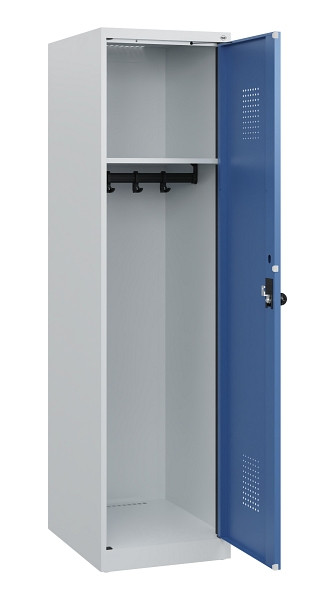 C+P Spind Evolo PLUS, 1 Abteil, 1530x400x500mm, 7035/5023, Drehriegel, 0490005-12 S10008