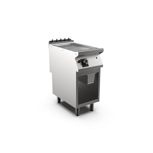 Mareno M1-700 Gas-Grillplatte mit gerippter Chromplatte, 40cm, 400(B)x750(T)x900(H)mm, FT74GLCG, 171.208