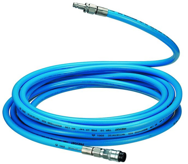 Prevost Atemluft Verbindungsschlauche, Verpresste Schläuche mit Kupplung und Stecknippel, Durchmesser= 10 x 16 mm, Länge= 10 m, BAH 1010CP