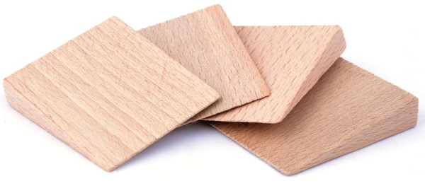 Pinie Keile Abmessungen: 54 x 50 x 0 / 10 mm, VE: 4 Stück, 80-5450100