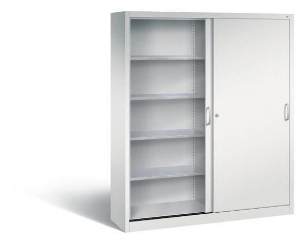C+P Schiebetürenschrank Acurado, H1950xB1600xT400mm, Farbe: Lichtgrau, Bügelgriff, 2149-00 S10049