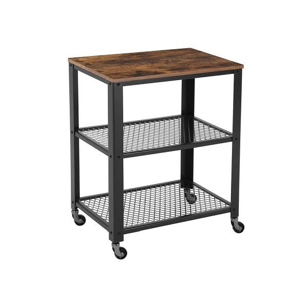 VASAGLE Industrie-Design Servierwagen, LRC78X, 6955880334063