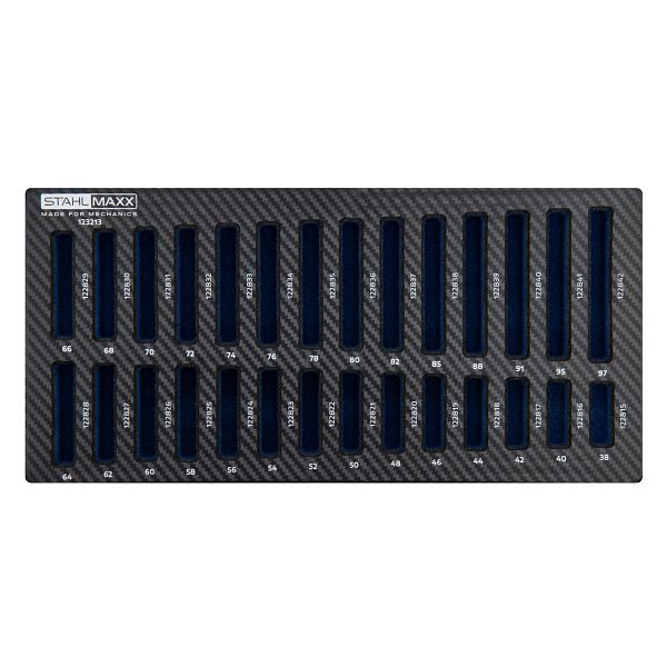 Stahlmaxx Schaumeinlage 1/3 für Druckstücke-Satz zum Ein- und Auspressen von Lagern, Buchsen, etc., 28-tlg, XXL-123213S