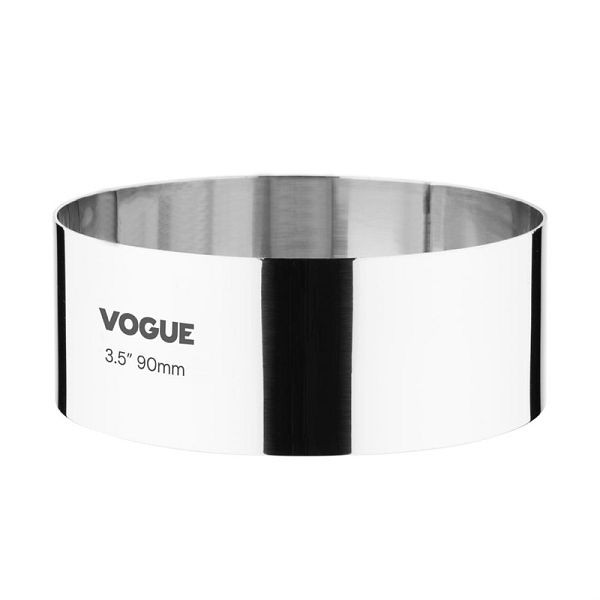Vogue Moussering Edelstahl 3,5 x 9cm, CC057, 5050984172946