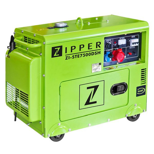 Zipper Stromerzeuger, 6500 (max) 5900 W, Drehzahl: 3000 min/1, 940x540x765 mm, ZI-STE7500DSH