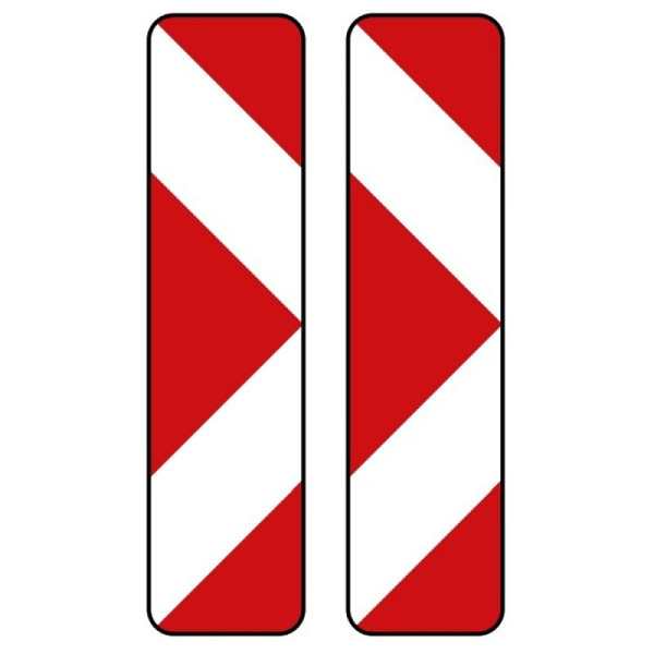 Stein HGS Pfeilbake, doppelseitig, rechts/rechtsweisend Nr. 605-43, Flachform 2 mm, RA2, 605-43-121