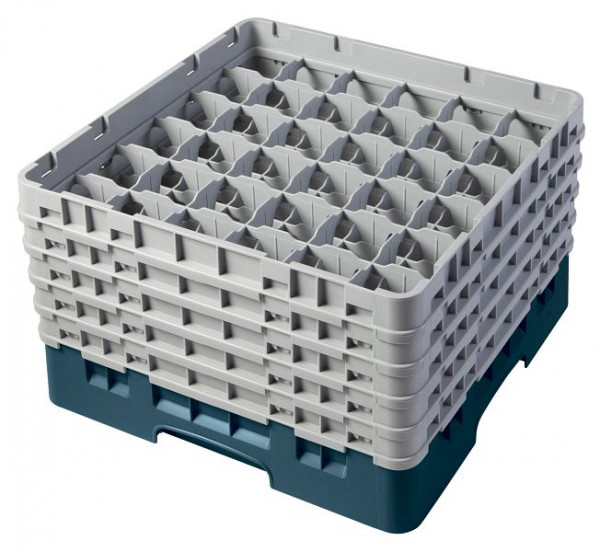 Cambro Spülkorb mit 36 Fächer Camrack® 25,7 cm Türkis, 36S958414