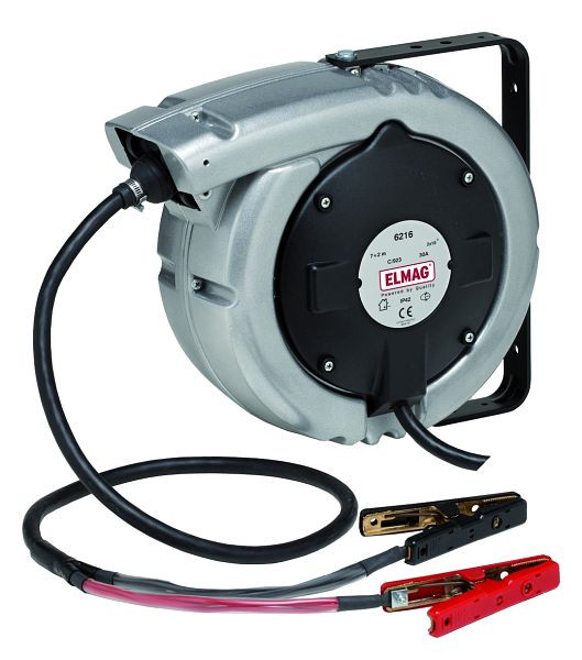 ELMAG Automatischer Kabelaufroller für Batterieladung ZECA, 6216, 7+2 Meter, 2x9mm², IP42, 44271