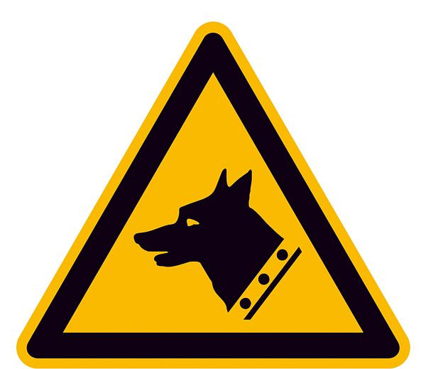 SafetyMarking Warnschild, Warnung vor Wachhund, Länge 20 cm, Folie, selbstklebend, 21.A8240