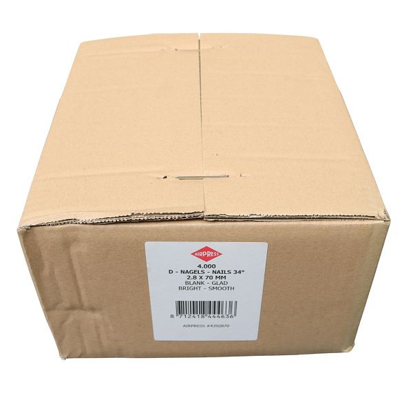 Airpress Streifennägel D-Kopf, Ø 2,8 mm, 70 mm, 4000 Stück, 4392870