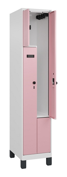 C+P Z-Spind Evolo PLUS, Füße, 2 Fächer, 1950x400x500mm, 9016/3015, 049013-122 S10025