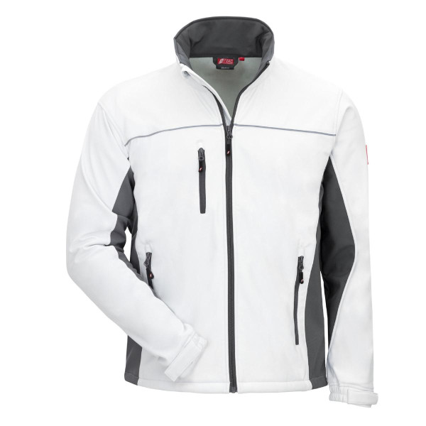 NITRAS MOTION TEX LIGHT, Softshelljacke, weiß / grau (Farbcode: 1112), Größe: M, VE: 10 Stück, 7153-M