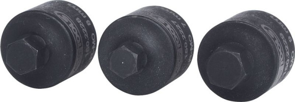 KS Tools 3/8" Bremssattel-Stecknuss-Satz, 3-teilig, 150.2225