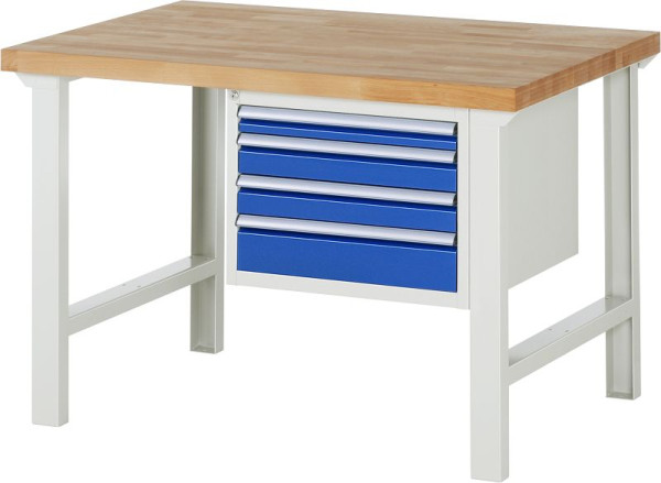 RAU Werkbank Serie 7000 - Modell 7132, B1250 x T900 x H840 m, 13-7132A1-129B4S.11