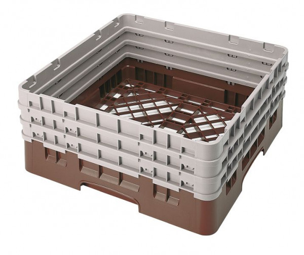 Cambro Spülkorb Basiskorb Camrack® mit 3 Extender, Farbe: Braun, BR712167