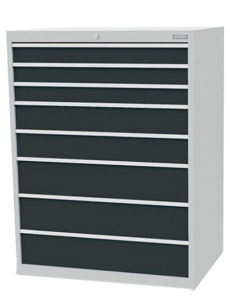 Bedrunka+Hirth Schubladenschrank Tiefe 736 mm, Maße in mm (B x T x H): 1005 x 736 x 1319 mm, R 36-24, 8x Schublade, 113/0323V10Z