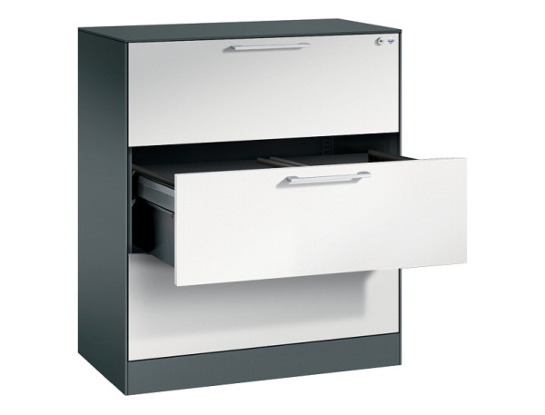 C+P Hängeregistraturschrank Asisto, H1010xB800xT435mm, 7016/7035, 146043-312 S10162
