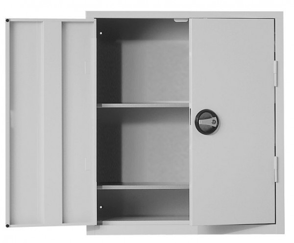 Kappes Ordnungsschrank mit Türen Modell 10, 780 x 690 x 285 mm, RAL 7035, 2 Fachböden verzinkt, 1001.01.1013