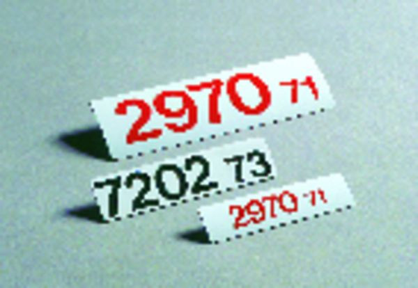 Schilder Klar Magnetfolie beschriftet, 130x40 mm Magnetfolie, 3239/64