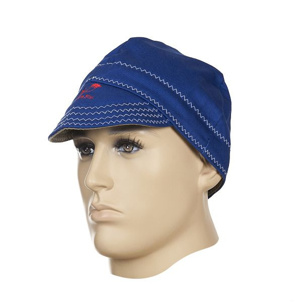 ELMAG Schweißermütze blau WELDAS 23-5515, KopfØ 60cm, aus feuerfestem Gewebe, 59167