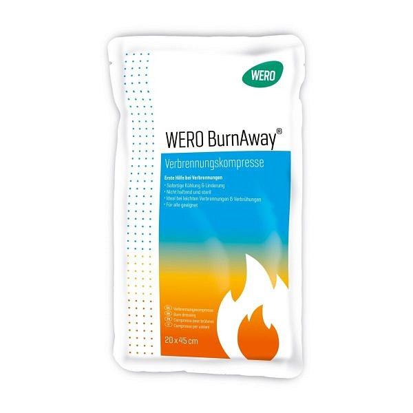 WERO BurnAway - Kompresse, 20 x 45 cm, 140110, 6974084091435