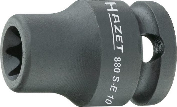 Hazet Schlag-, Maschinenschrauber Steckschlüsseleinsatz, TORX®, Vierkant hohl 10 mm (3/8 Zoll), Außen TORX® Profil, E14, 880S-E14