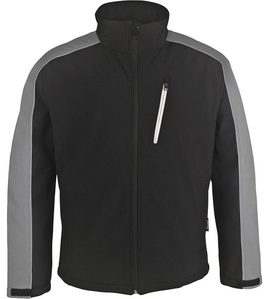PKA Winter Softshell-Jacke zweifarbig, schwarz/hellgrau, Größe: S, SJ-G-002