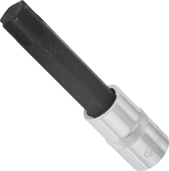 VIGOR TORX Schraubendreher-Einsatz, Vierkant hohl 12,5 mm (1/2 Zoll), Innen TORX Profil, T70, Länge: 100 mm, für Handbetätigung, VE: 5 Stück, V2172
