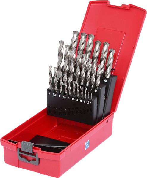 KS Tools HSS-G Spiralbohrer-Satz, Kunststoffkassette, 25-teilig 1-13mm, 330.2623