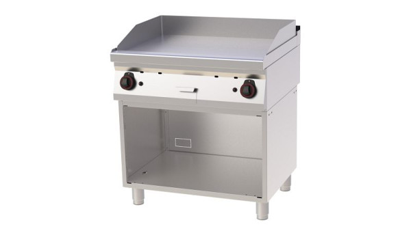 Locher Gas-Grillplatte 800, hartverchromt, glatt, 362464