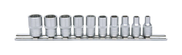 KS Tools 1/4" 12-kant-Stecknuss-Satz, 10-teilig, 917.0625