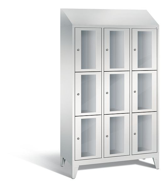 C+P Schließfachschrank Classic, H1850xB1200xT500mm, Farbe: Lichtgrau, 8010A323 S10016