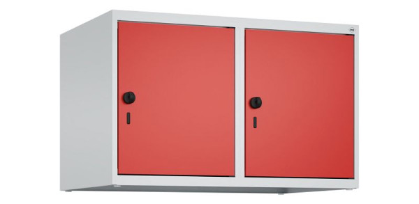 C+P Schrankaufsatz Classic PLUS, Aufsatzschrank, 7035/3020, Drehriegel, 500x800x500mm, 2 Abteile, 080090-22 S10002