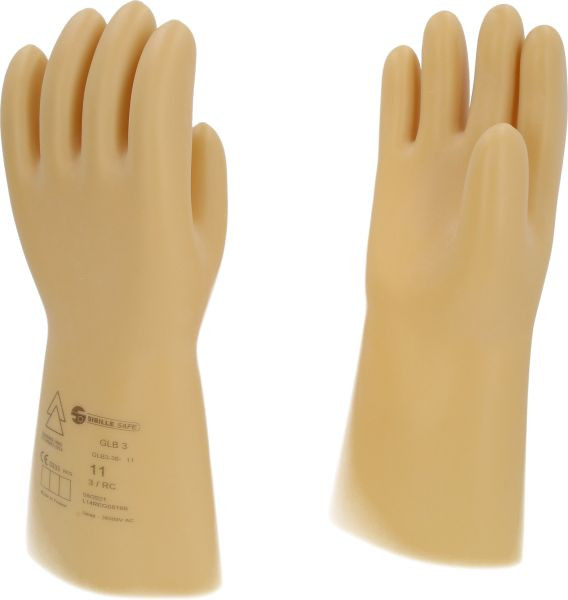 KS Tools Elektriker-Schutzhandschuh mit Schutzisolierung, Größe 11, Klasse 3, weiß, 117.0061