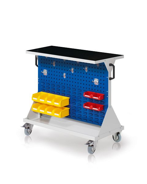 Kappes RasterMobil Größe 2 RAL 7035/5010, H 930 x B 1000 x T 500 mm, 7020.02.1016