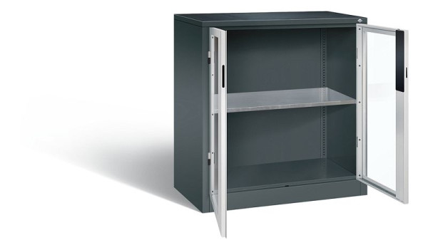 C+P Werkzeugschrank Acurado, H1000xB930xT500mm, Farbe: Anthrazitgrau / Lichtgrau, Muldengriff, 8821-055 S10247