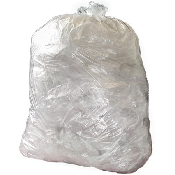 Jantex Mittelschwere Recycling-Müllbeutel 12kg 90 Liter Klar (200 Stück), CH156