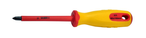 SW-Stahl Schraubendreher, VDE, Kreuz, PH2 x 100 mm, 33100L-PH2