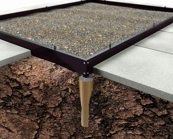 Halls Fundamentrahmen ICON 6, 4.9 m² Schwarz, HR01083