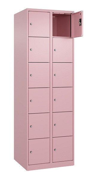 C+P Schließfachschrank Evolo PLUS, 12 Fächer, 1850x600x500mm, 3015/3015, 049000-206 S10024