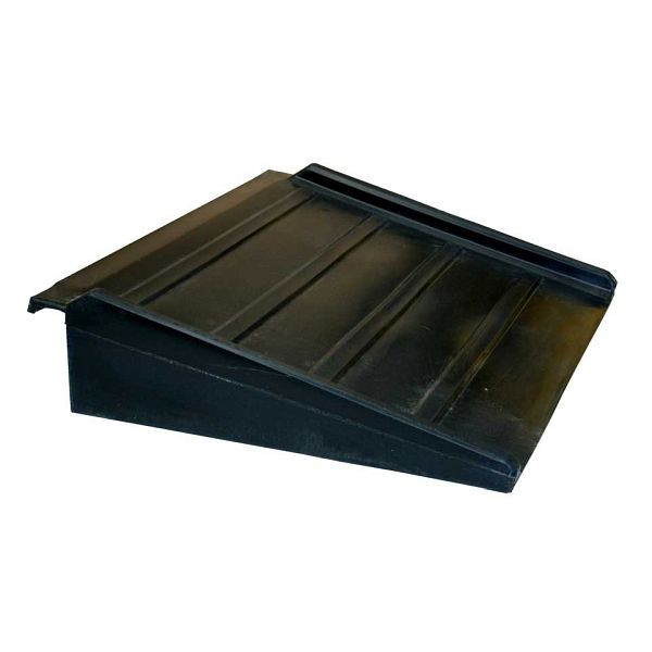 Schoeller PE-Auffahrrampe für Boden-Auffangwannen, schwarz, 65x80x16,5 cm, BFR