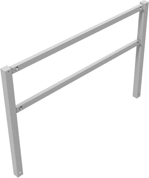 Schake Wegesperren feststehend, zusammenschraubbar mit Ober- und Knieholm, feuerverzinkt, Gesamtbreite: 2000 mm, 416_20