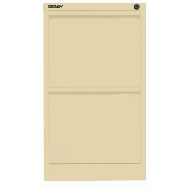 Bisley Hängeregistraturschrank, einbahnig, 2 HR-Schubladen, 606 creme, 3623606