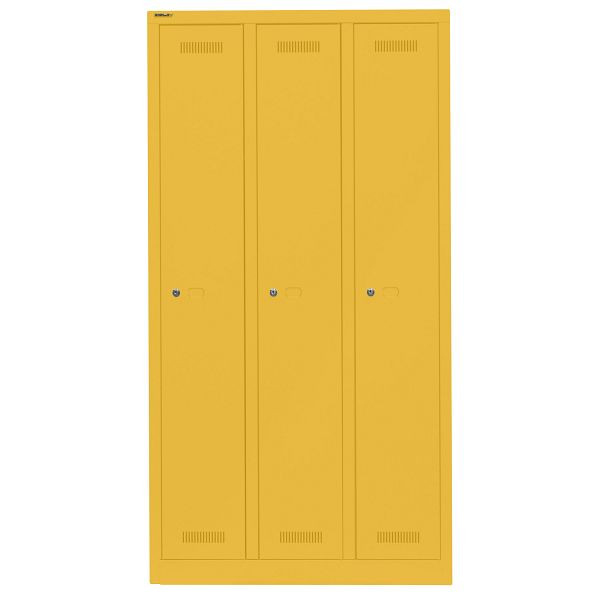 Bisley Garderobenschrank Monobloc™, 3 Abteile je 1 Fach, 642 sunflower, ML09T1642